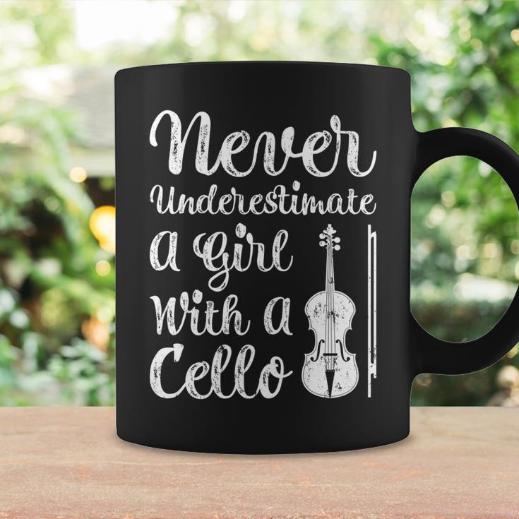 Funny Never Underestimate A Girl And Her Cello Coffee Mug Gifts ideas