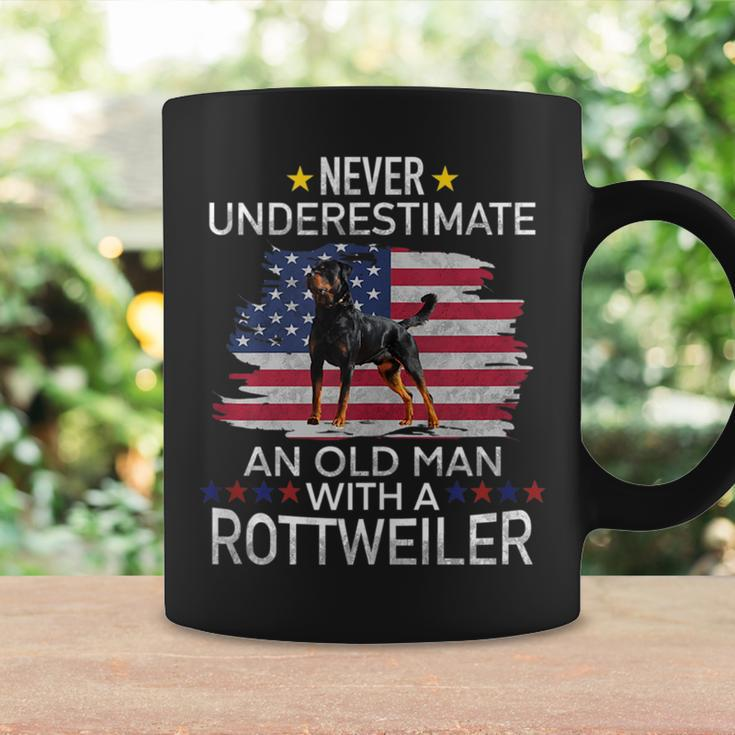 Funny Never Underestimate An Old Man With A Rottweiler Coffee Mug Gifts ideas