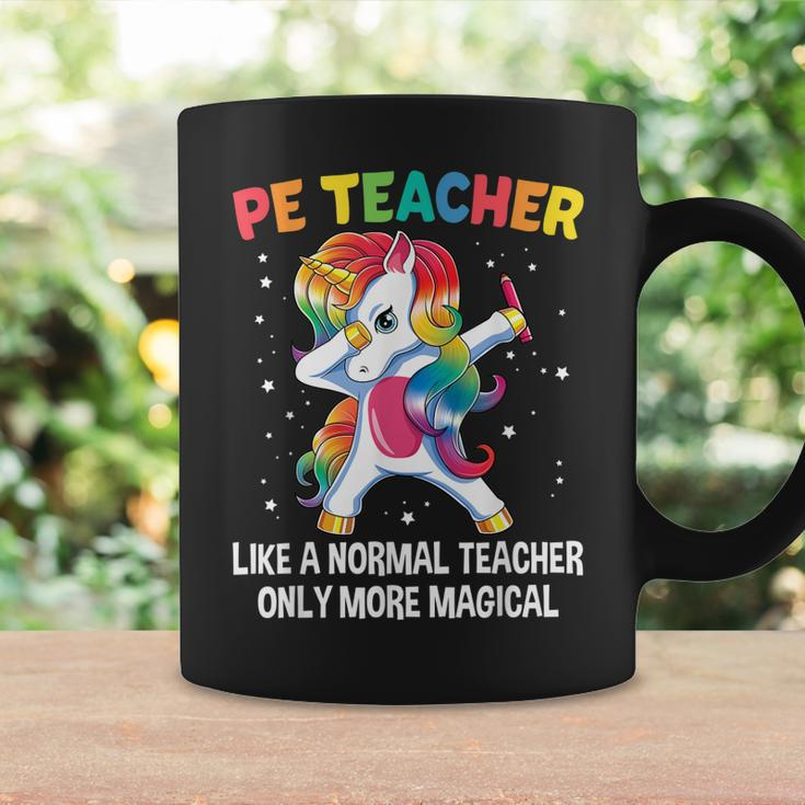 Funny Pe Teacher Back To School Dabbing Unicorn Coffee Mug Gifts ideas