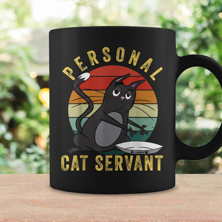 Funny Personal Cat Servant Funny Cat Mom Cat Dad Gift Coffee Mug Gifts ideas