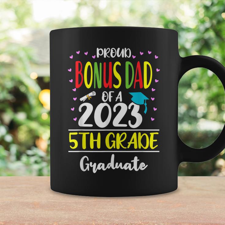 Funny Proud Bonus Dad Of A Class Of 2023 5Th Grade Graduate Coffee Mug Gifts ideas