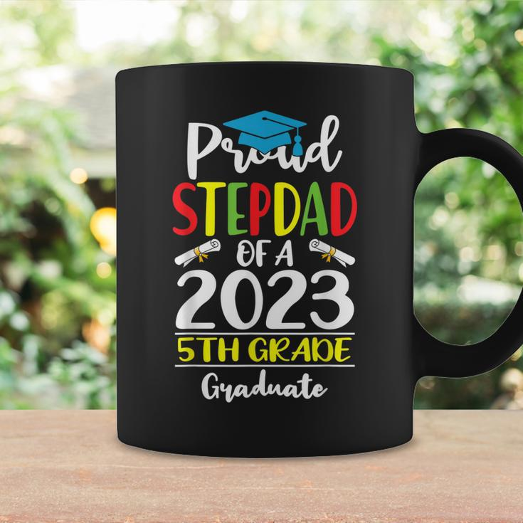 Funny Proud Stepdad Of A Class Of 2023 5Th Grade Graduate Coffee Mug Gifts ideas