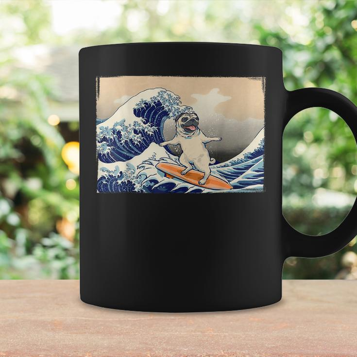 Pug Surfing Pug Humor Dog Pug Owner Pug Coffee Mug Gifts ideas
