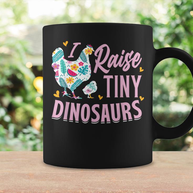 Funny I Raise Tiny Dinosaurs Chicken Joke Farmer Men Women Coffee Mug Gifts ideas