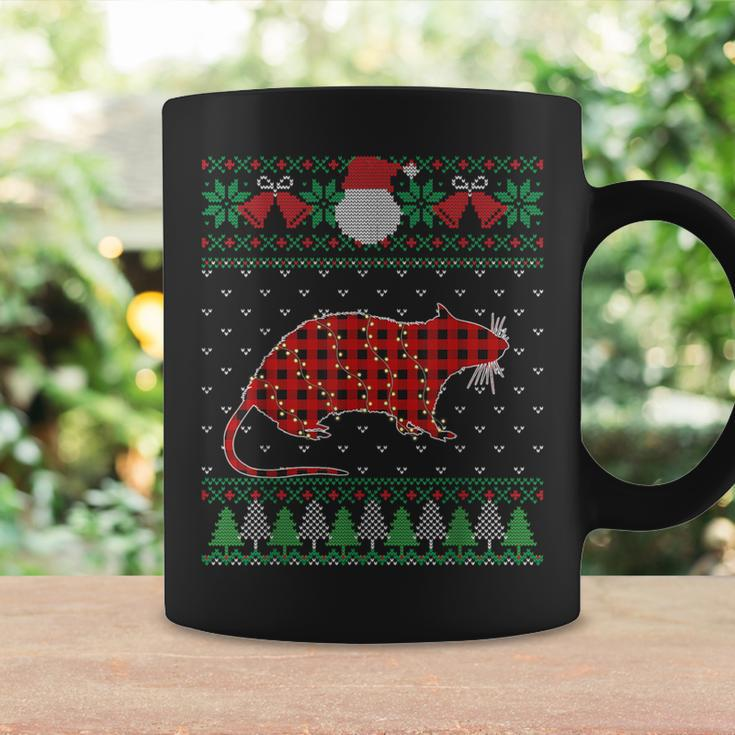 Rat Ugly Sweater Christmas Animals Lights Xmas Coffee Mug Gifts ideas