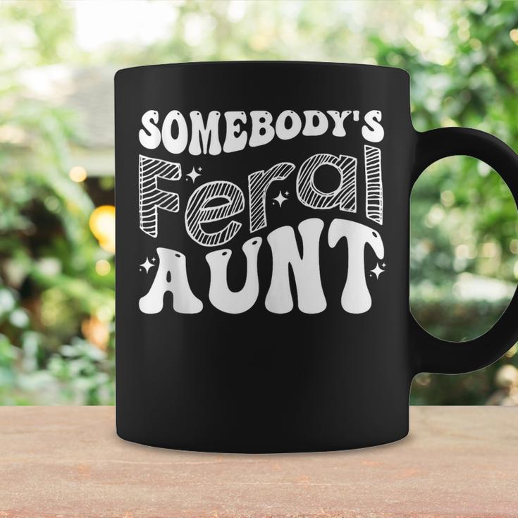 Funny Somebodys Feral Aunt Groovy For Mom Mothers Day Gifts For Mom Funny Gifts Coffee Mug Gifts ideas