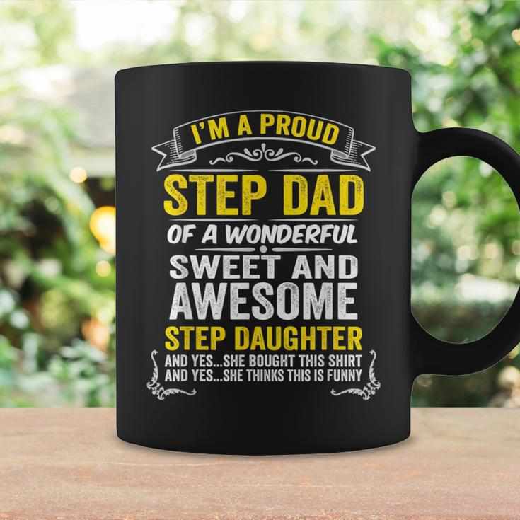 Funny Step Dad Fathers Day Gift Step Daughter Fathers Day Coffee Mug Gifts ideas