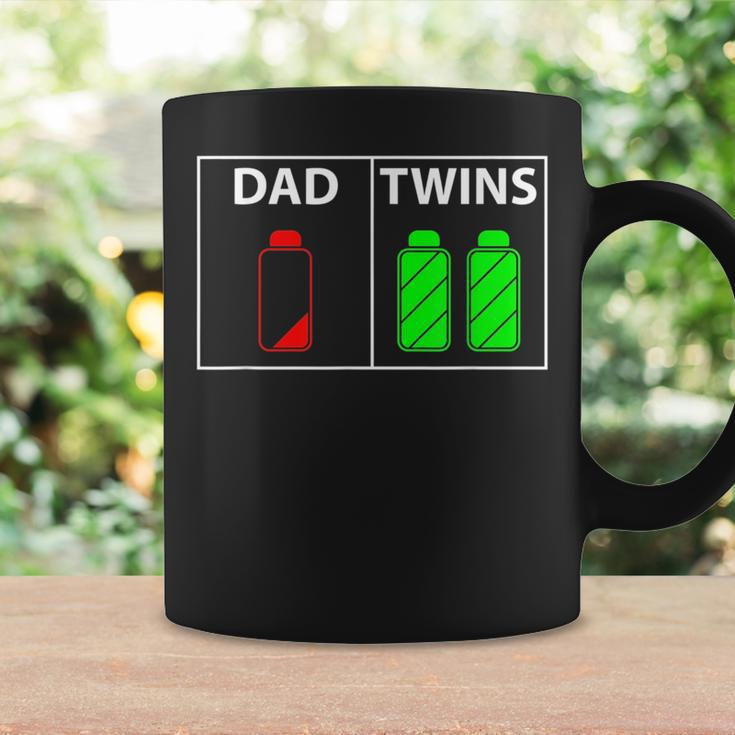 Funny Twin Dad Low Battery Power Twins Fathers Day Gift Gift For Mens Coffee Mug Gifts ideas