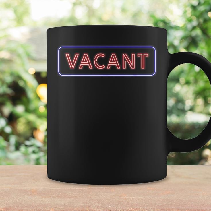 Funny Vacant Sign Dumb Brain Vintage Retro Gift Coffee Mug Gifts ideas