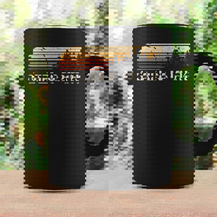 Galena Park Tx Vintage Evergreen Sunset Eighties Retro Coffee Mug Gifts ideas