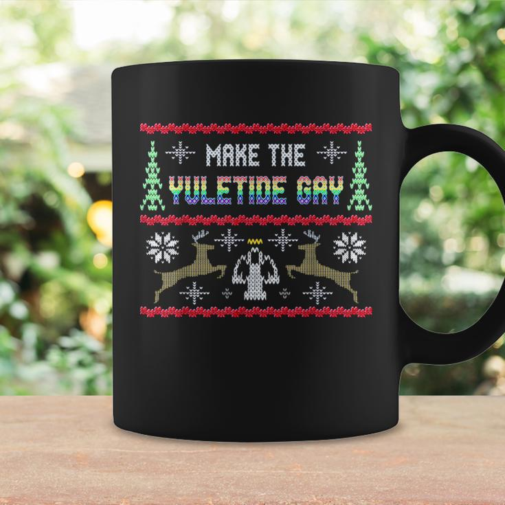 Gay Christmas Yuletide Ugly Sweater Party Coffee Mug Gifts ideas