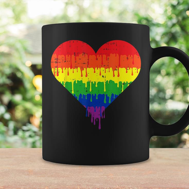 Gay Heart Pride Rainbow Flag Lgbtq Inspirational Lgbt Gift Coffee Mug Gifts ideas