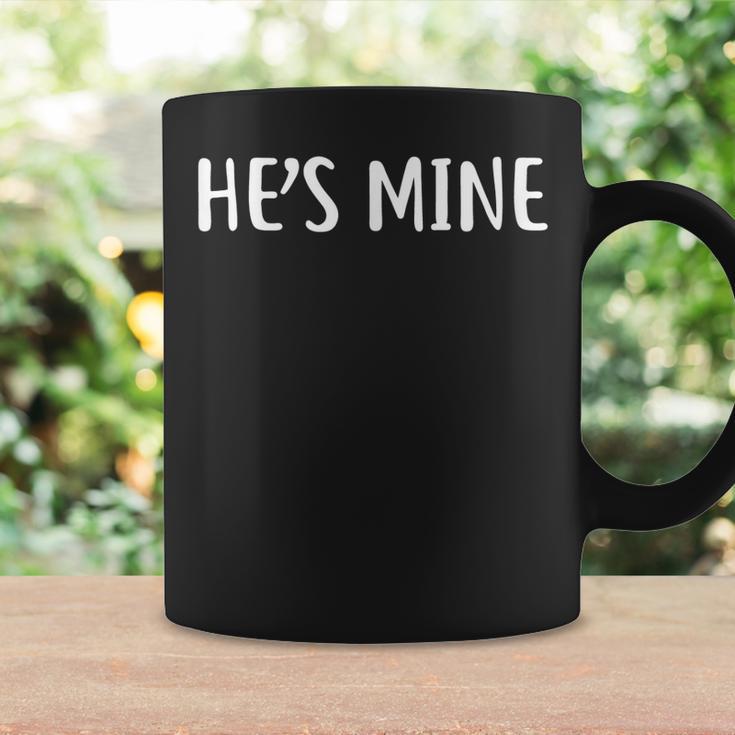 Gay Matching Couple Gifts Hes Mine Set 1 Coffee Mug | Mazezy