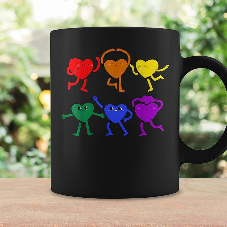 Gay Pride Lgbtq Cute Rainbow Flag Heart Lgbt Gay Ally Pride Coffee Mug Gifts ideas