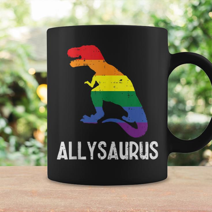 Gay Rainbow Dino Trex Ally Saurus Lgbt Flag Boys Toddler Kid Coffee Mug Gifts ideas