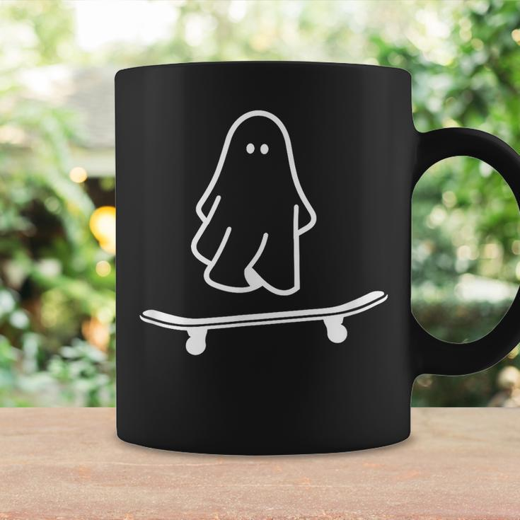 Ghost Skateboard Lazy Halloween Costume Skateboarding Coffee Mug Gifts ideas