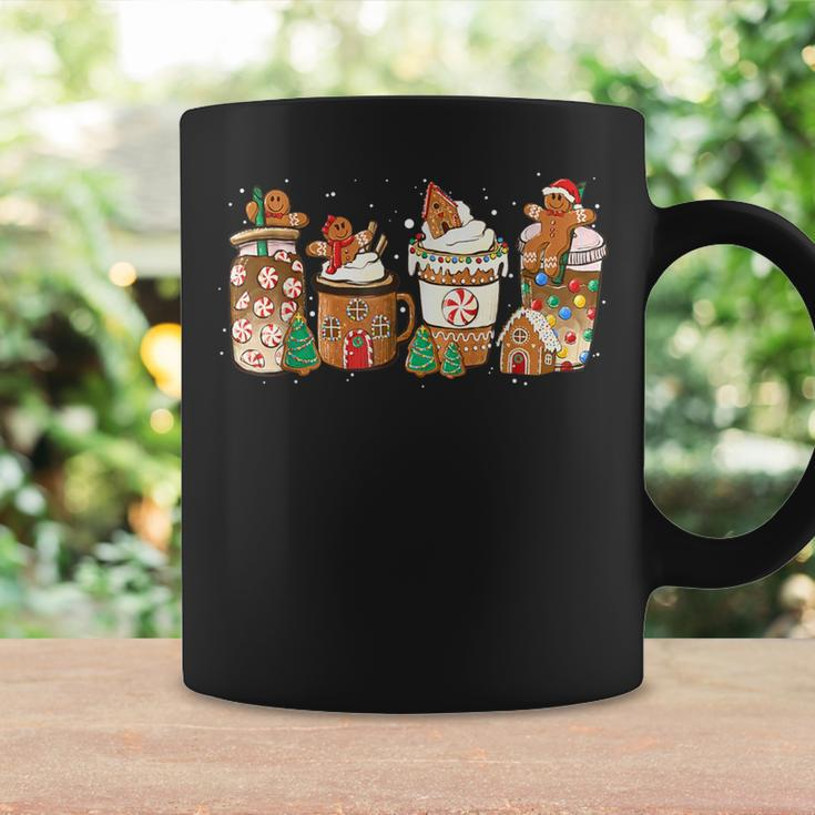 Gingerbread Cookie Christmas Coffee Cups Latte Drink Outfit Coffee Mug Gifts ideas