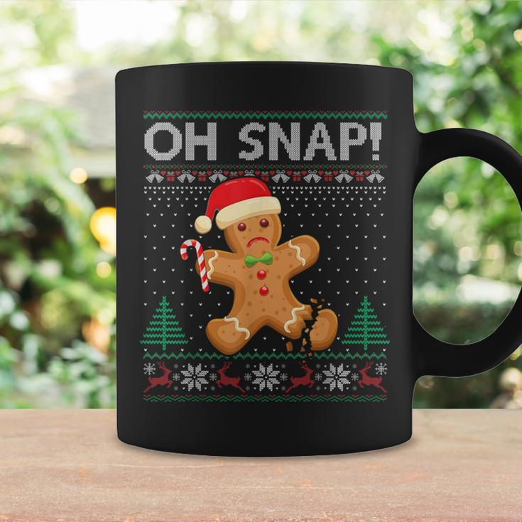 Gingerbread Man Cookie Ugly Sweater Oh Snap Christmas Coffee Mug Gifts ideas