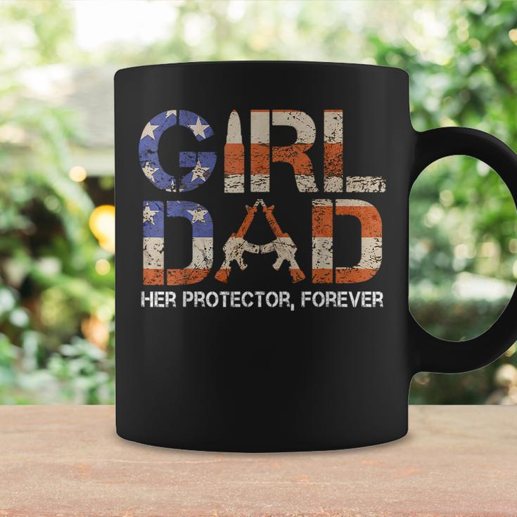 Girl Dad Her Protector Forever Funny Father Of Girls Fun Dad Gift For Mens Coffee Mug Gifts ideas