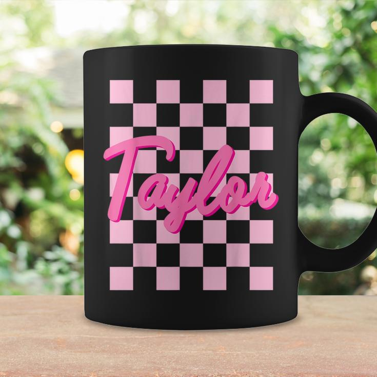Girl Retro Taylor First Name Personalized Groovy Birthday Coffee Mug Gifts ideas