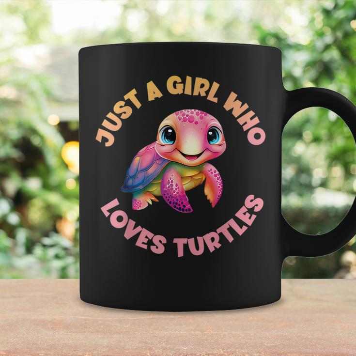Girls Cute Sea Turtle Kawaii Just A Girl Who Loves Turtles Coffee Mug Gifts ideas