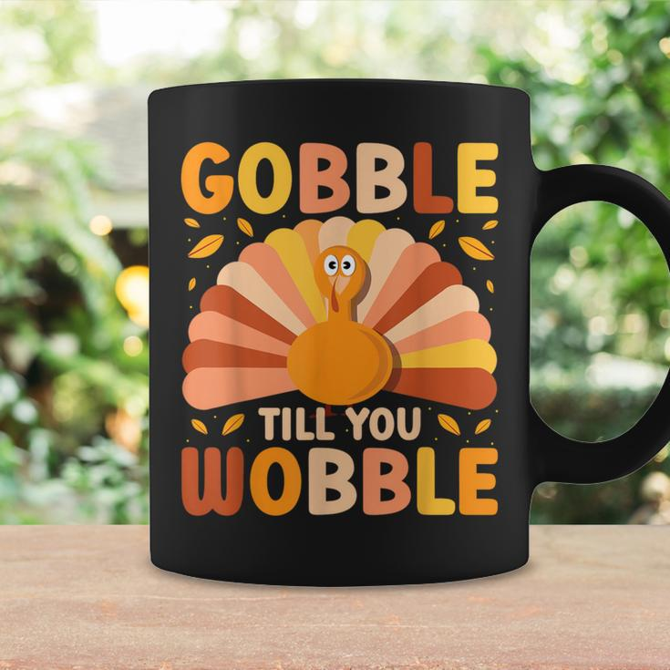 Gobble Till You Wobble Thanksgiving Turkey Cute Family Out Coffee Mug Gifts ideas