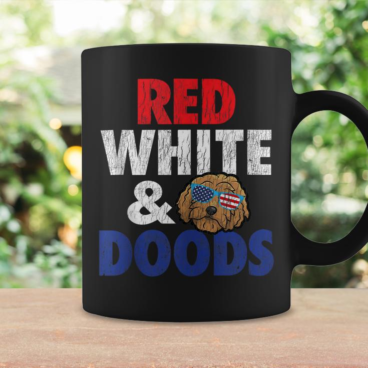 Goldendoodle Mom Dad 4Th Of July Doodle Coffee Mug Gifts ideas