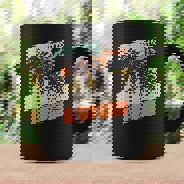 Good Times Palm Trees Summer Vacation Beach Summer Coffee Mug Gifts ideas