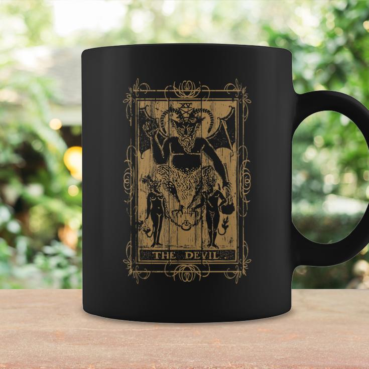 Goth Clothing Tarot Card The Devil Witchy Occult Horror Tarot Coffee Mug Gifts ideas
