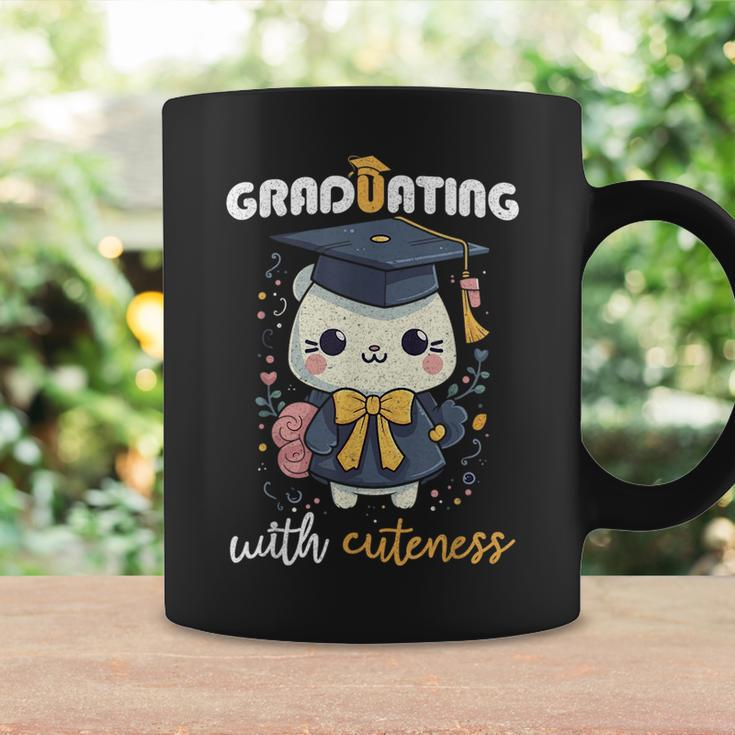 Graduating With Cuteness Kawaii Cat Graduation 2023 Coffee Mug Gifts ideas