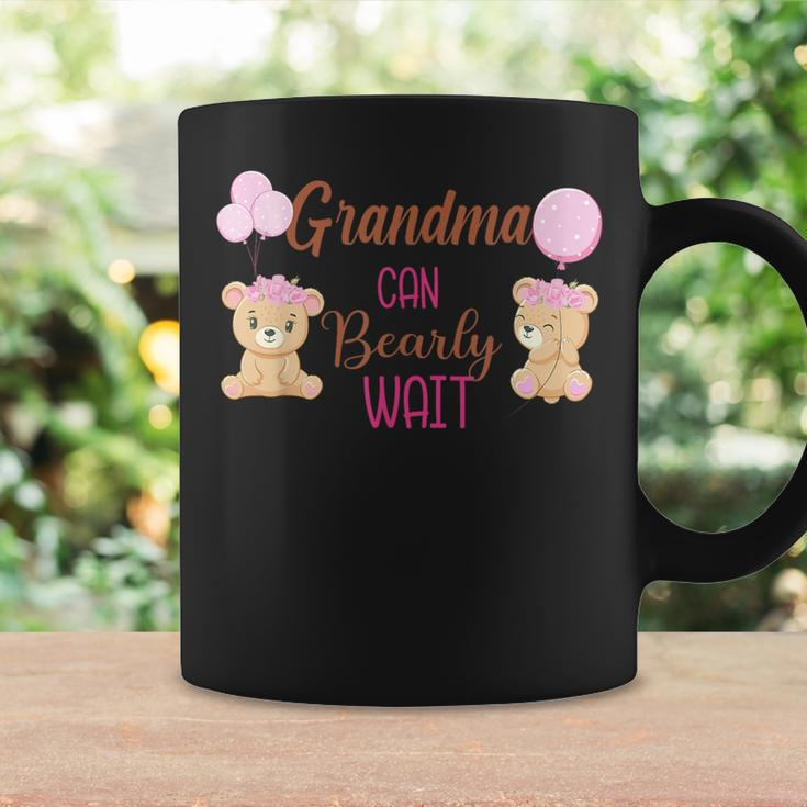 Grandma Can Bearly Wait Bear Gender Neutral Girl Baby Shower Coffee Mug Gifts ideas