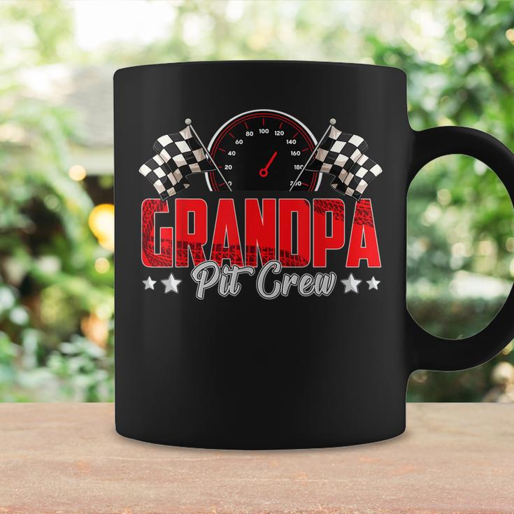 Grandpa Pit Crew Race Car Birthday Party Racing Family Coffee Mug Gifts ideas