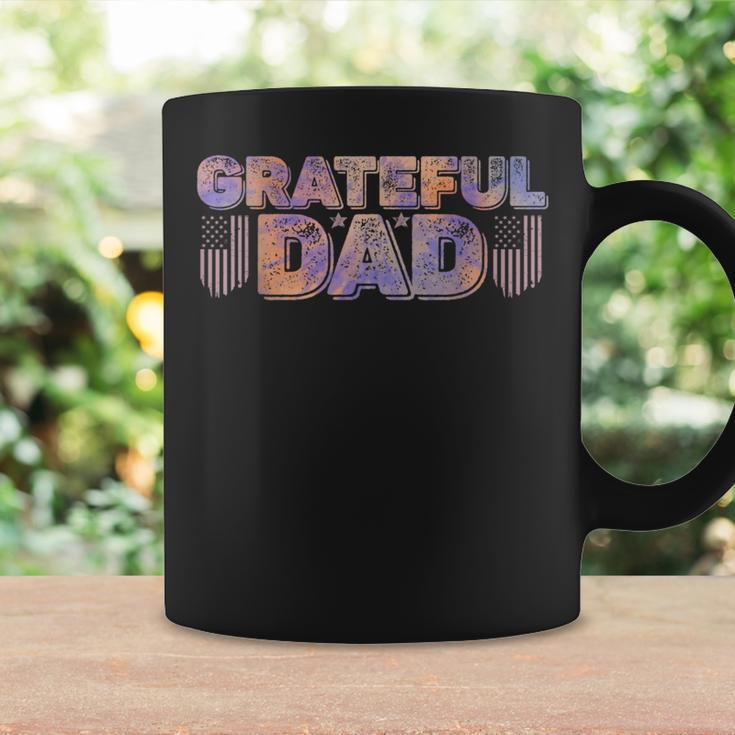Grateful Dad Us Flag Funny Fathers Day Dye Retro Vintage Funny Gifts For Dad Coffee Mug Gifts ideas