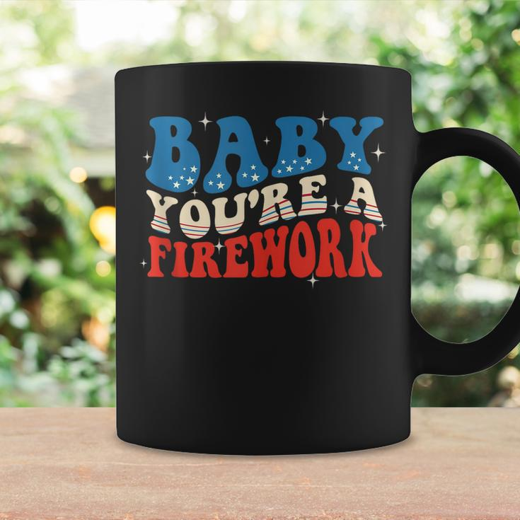 Groovy Baby Youre A Firework 4Th Of July American Flag Coffee Mug Gifts ideas