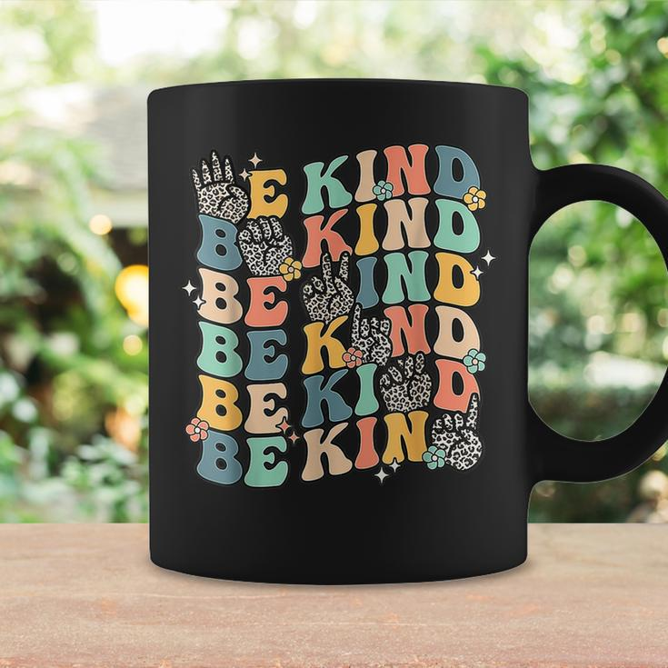 Groovy Be Kind Hand Sign Asl Communicate Sped Language Spell Coffee Mug Gifts ideas