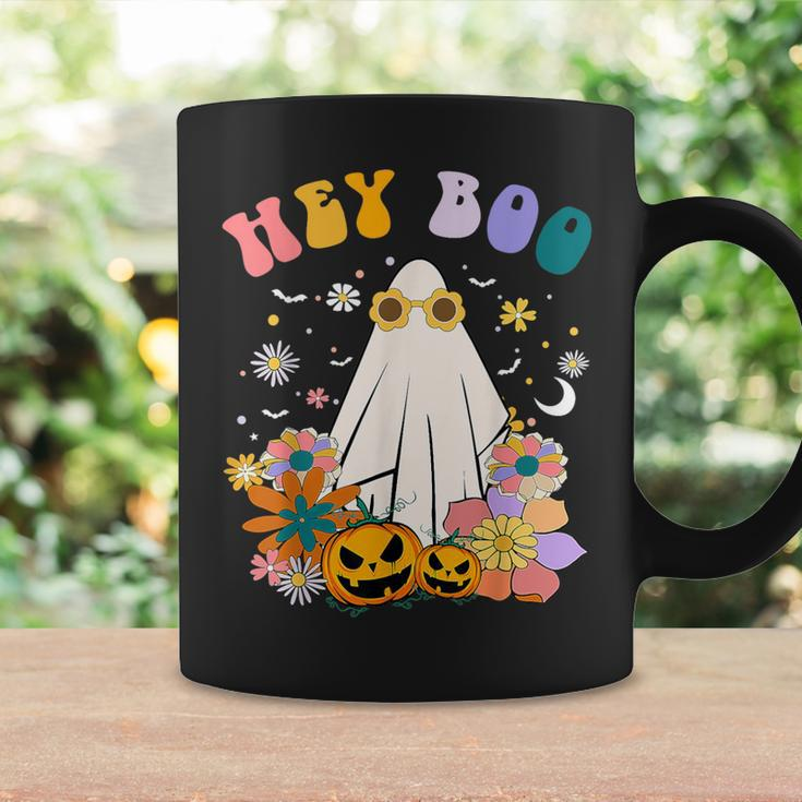 Groovy Hey Boo Cute Ghost Pumpkin Halloween Girls Coffee Mug Gifts ideas