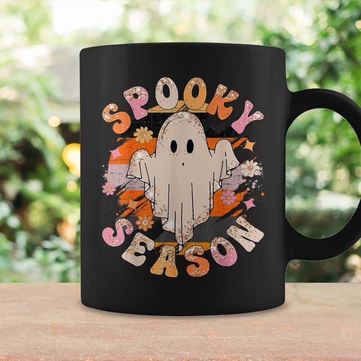 Groovy Spooky Season Ghost Flower Halloween Costume Girls Coffee Mug Gifts ideas