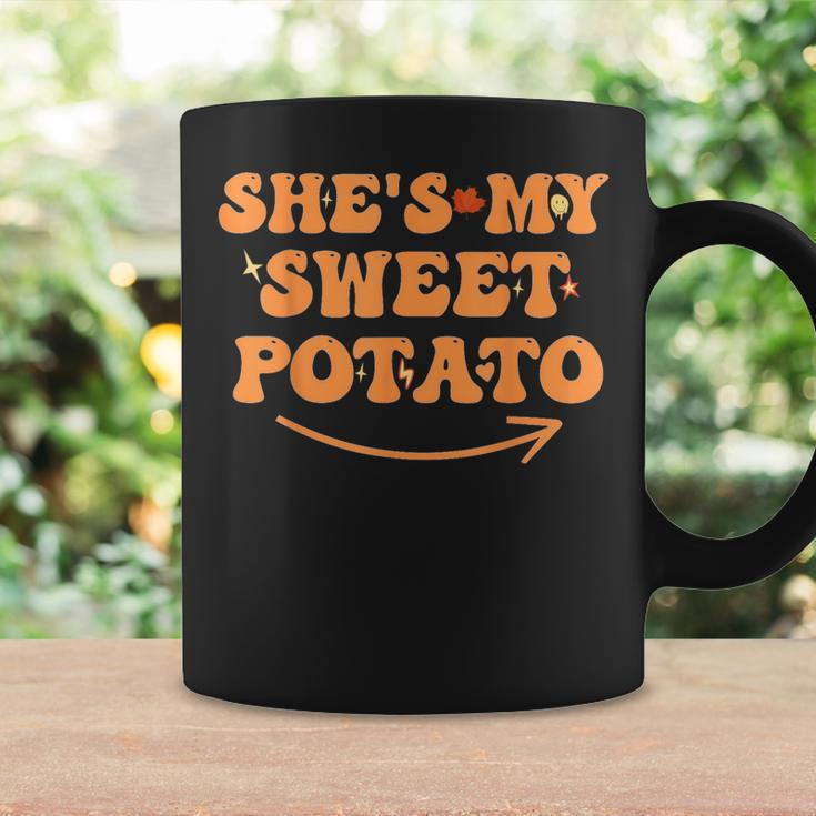 Groovy Thanksgiving Matching Couples She Is My Sweet Potato Coffee Mug Gifts ideas