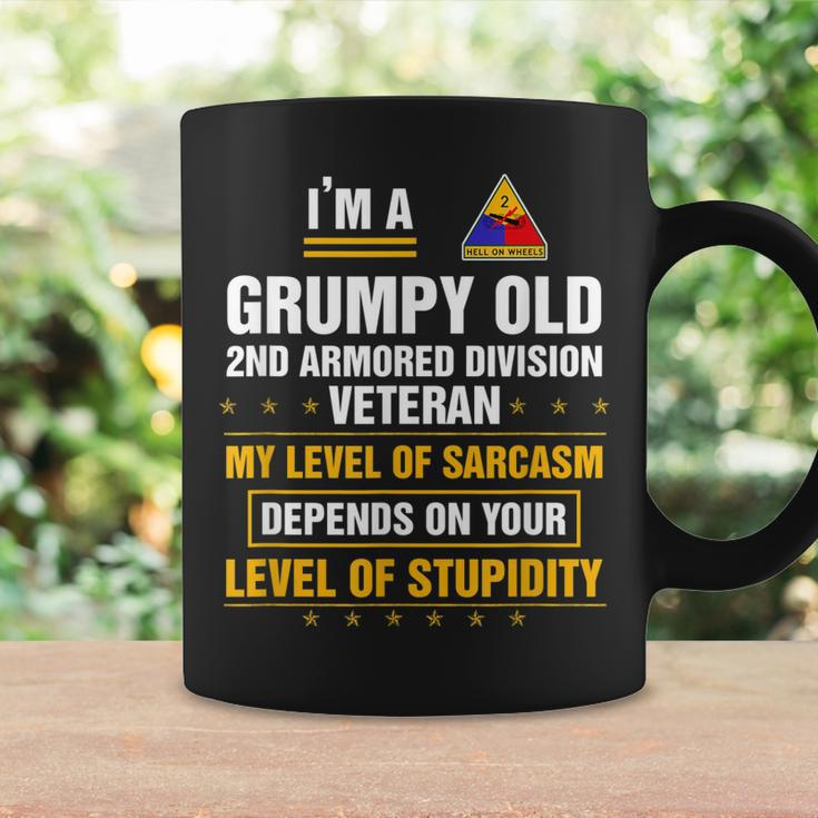 Grumpy Old 2Nd Armored Division Veteran Funny Veterans Day Coffee Mug Gifts ideas