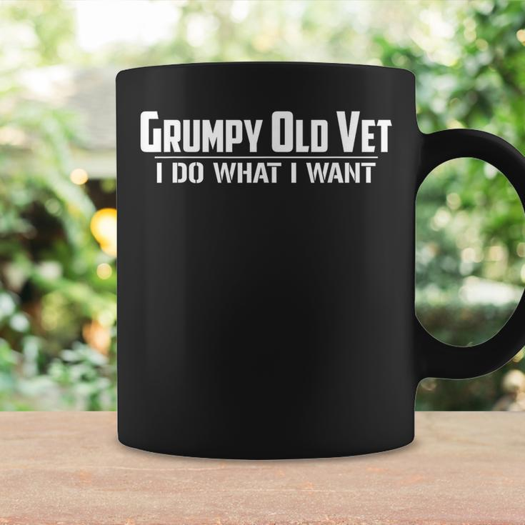 Grumpy Old Vet I Do What I Want Funny Military Veteran Style Coffee Mug Gifts ideas