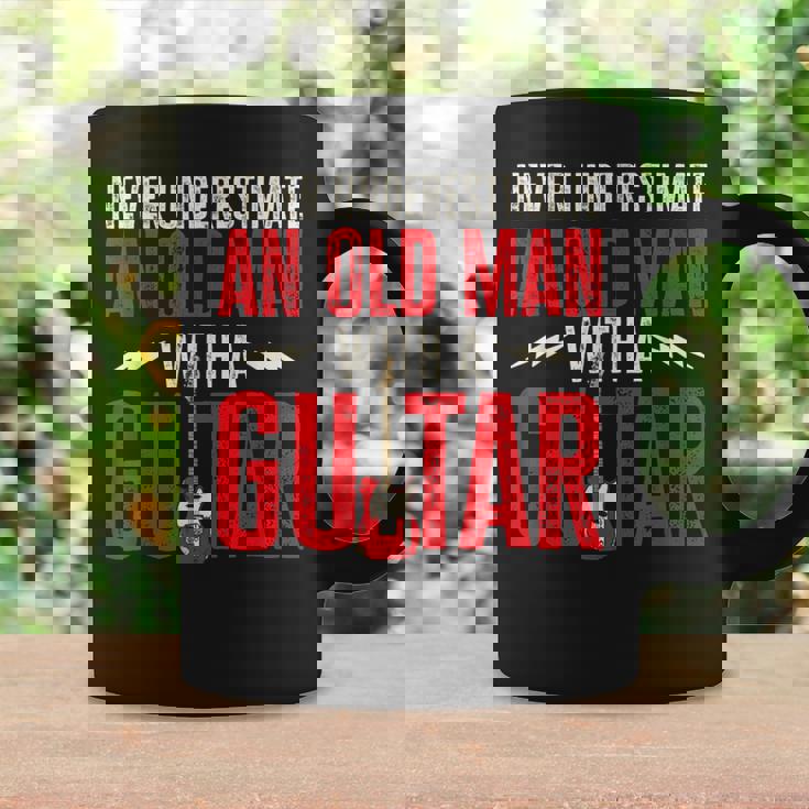 Guitar Player Never Underestimate An Old Man With A Guitar Coffee Mug Gifts ideas