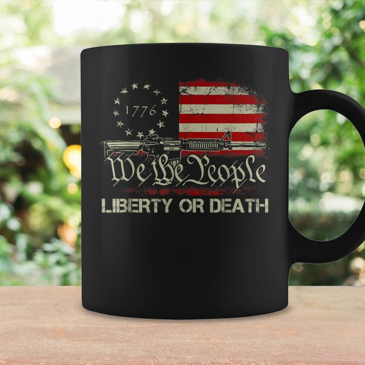 Gun Vintage American Flag Give Me Liberty Or Give Me Death Coffee Mug Gifts ideas