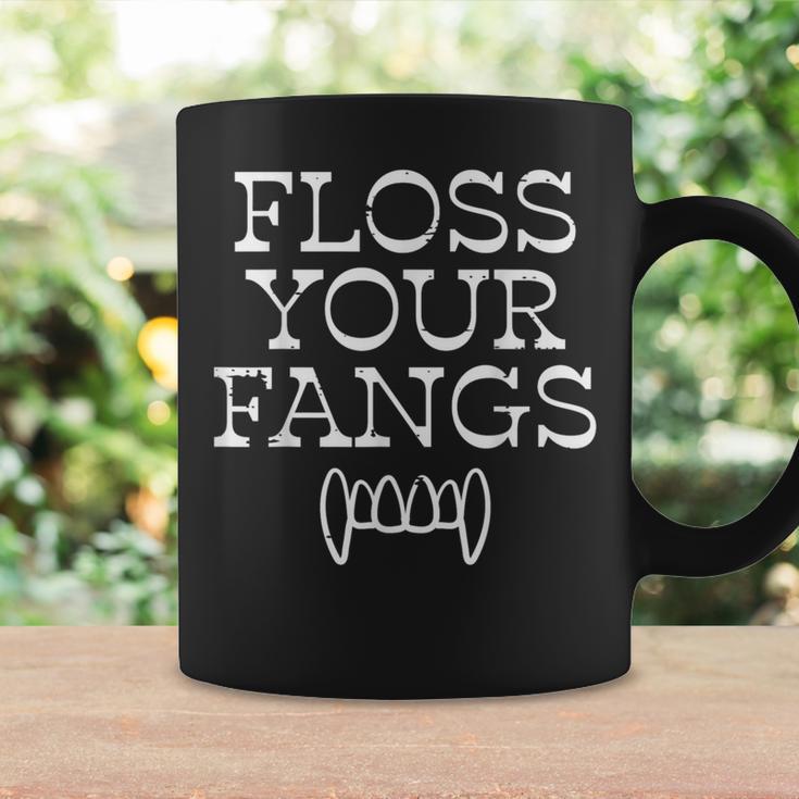 Halloween Dentist Floss Your Fangs Dental Vampire Costume Coffee Mug Gifts ideas