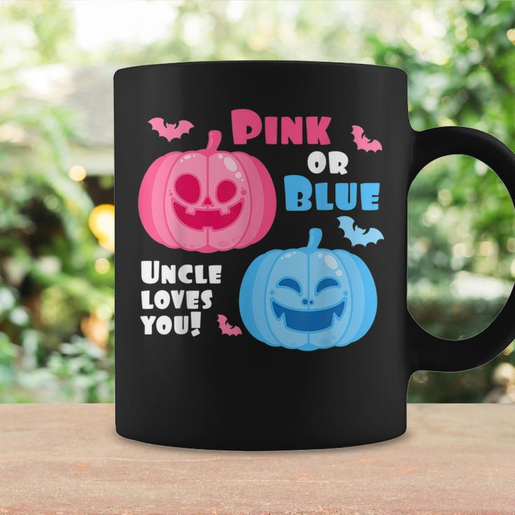 Halloween Gender Reveal Uncle Loves You Fall Theme For Uncle Coffee Mug Gifts ideas