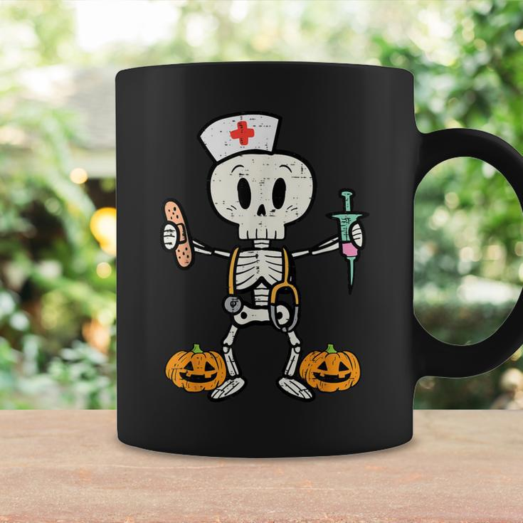 Halloween Nicu Nurse Skeleton Scrub Top Costume Coffee Mug Gifts ideas