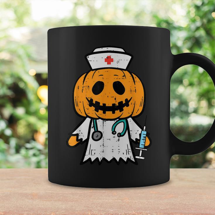 Halloween Pumpkin Nurse Cute Er Nicu Costume Scrub Top Coffee Mug Gifts ideas