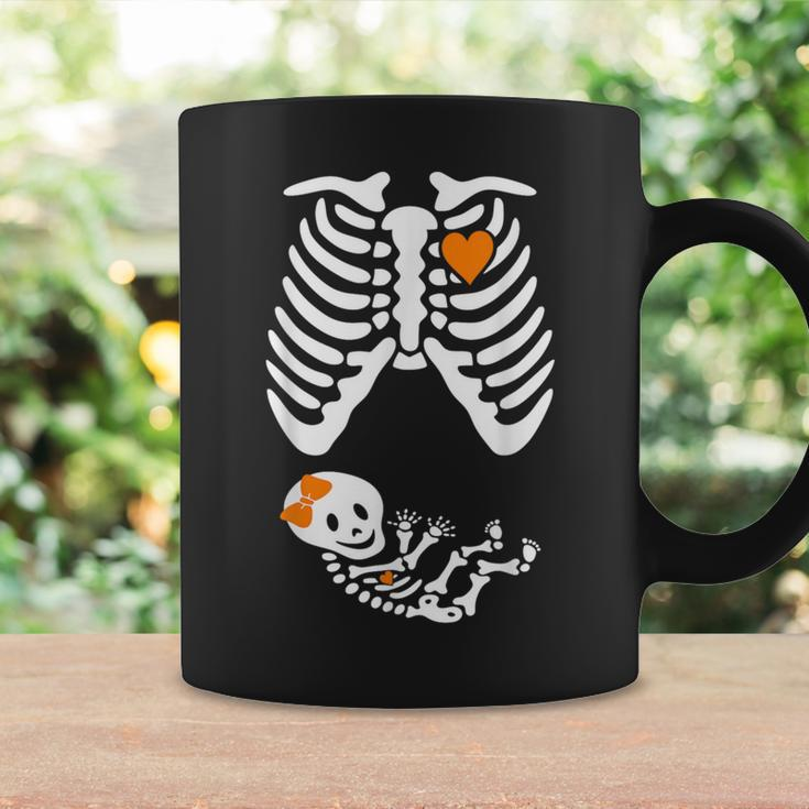 Halloween Skeleton Maternity Couples Pregnancy Announcement Coffee Mug Gifts ideas