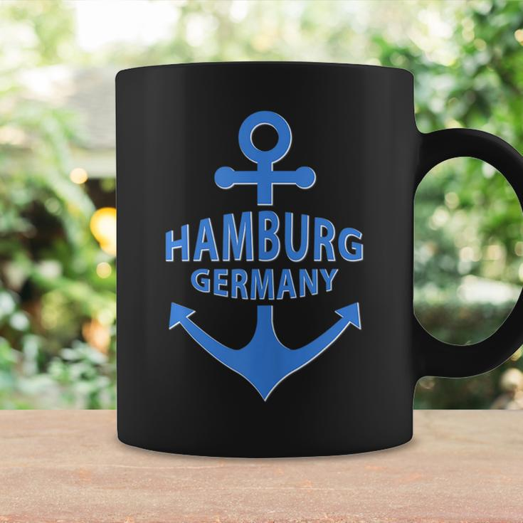 Hamburg Germany Port City Blue Anchor Design Coffee Mug Gifts ideas