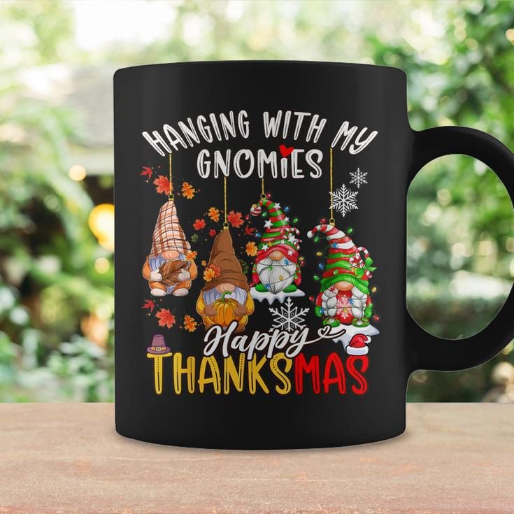 Hanging With My Gnomies Happy Thanksmas Thanksgiving Xmas Coffee Mug Gifts ideas