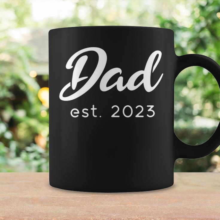 Happy Father’S Day New Dad Est 2023 Baby Announcement Coffee Mug Gifts ideas